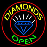 Diamonds Open Block With Logo Neonkyltti
