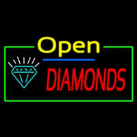 Diamonds Open Neonkyltti