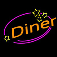 Diner With Star Neonkyltti