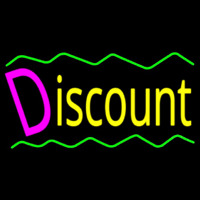 Discount With Border Neonkyltti