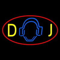 Dj Logo 5 Neonkyltti