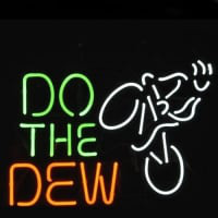 Do The Dew Mountain Bike Logo Olut Baari Neonkyltti Joululahja Pikavene