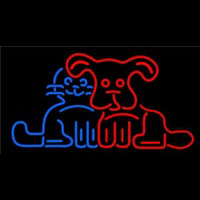 Dog Cat Logo Neonkyltti