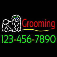 Dog Logo Grooming Phone Number Neonkyltti