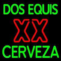 Dos Equis X  Cerveza Beer Sign Neonkyltti