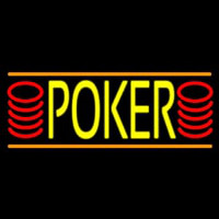 Double Storke Poker 6 Neonkyltti