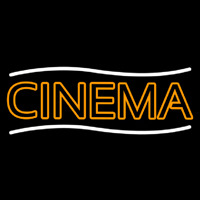 Double Stroke Orange Cinema Neonkyltti
