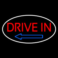 Drive In Arrow With Border Neonkyltti