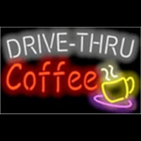 Drive Thru Coffee Cafe Neonkyltti