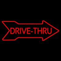 Drive Thru With Arrow Neonkyltti
