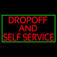Drop Off And Self Service Neonkyltti
