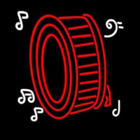 Drum Musical Note Logo Neonkyltti