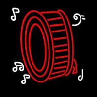 Drum Musical Note Logo Neonkyltti