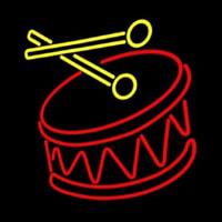 Drum Stick Logo Neonkyltti