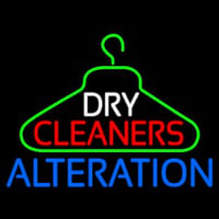 Dry Cleaners Hanger Logo Alteration Neonkyltti