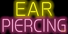 Ear Piercing Neonkyltti