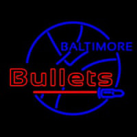 Early Baltimore Bullets Logo Neonkyltti