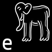 Elephant Logo Neonkyltti