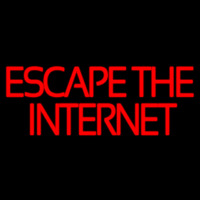 Escape The Internet Neonkyltti