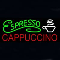Espresso Cappuccino Kauppa Avoinna Neonkyltti