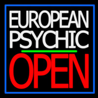 European Psychic Open Green Line Neonkyltti