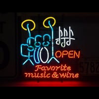 FAVORITE MUSIC WINE Neonkyltti