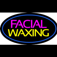 Facial Wa ing Oval Blue Neonkyltti