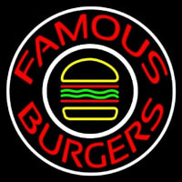 Famous Burgers Circle Neonkyltti