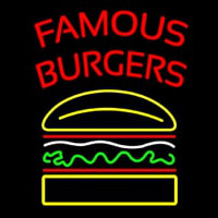 Famous Burgers Neonkyltti