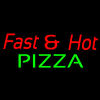 Fast And Hot Pizza Neonkyltti
