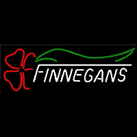 Finnegans With Clover Whiskey Beer Sign Neonkyltti