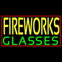 Fire Work Glasses 1 Neonkyltti
