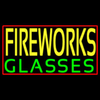 Fire Work Glasses 1 Neonkyltti