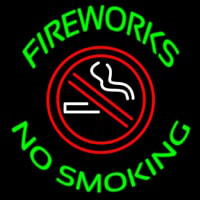 Fire Works No Smoking With Logo Neonkyltti