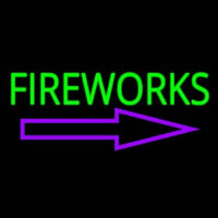 Fireworks With Arrow 1 Neonkyltti