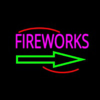 Fireworks With Arrow 2 Neonkyltti