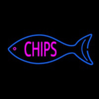 Fish Logo Chips Neonkyltti
