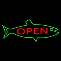 Fish Logo Open Neonkyltti