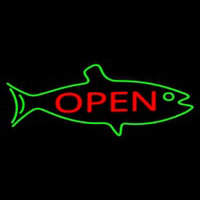Fish Logo Open Neonkyltti