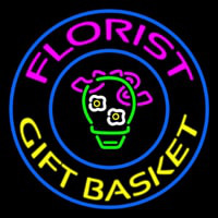 Florist Gifts Baskets Logo Neonkyltti