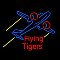 Flying Tigers Airplane Neonkyltti