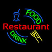 Food And Drink Restaurant Logo Neonkyltti