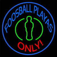 Foosball Playas Only Neonkyltti