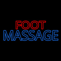 Foot With Double Stroke Massage Neonkyltti