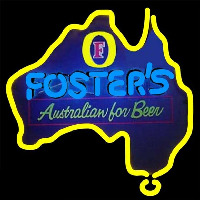 Fosters Australia Beer Sign Neonkyltti