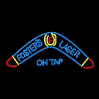 Fosters Lager Boomerang Beer Sign Neonkyltti