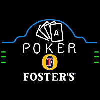 Fosters Poker Ace Cards Beer Sign Neonkyltti