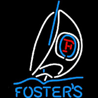 Fosters Sailboat Beer Sign Neonkyltti