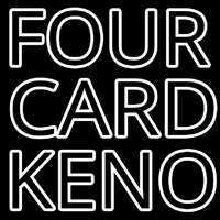Four Card Keno Neonkyltti