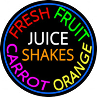 Fresh Fruit Juice Carrot Orange Shakes Neonkyltti